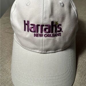 Harrah’s New Orleans White Adjustable Baseball Cap Dad Hat